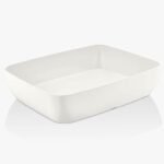 Külsan Thermoset Corona DikdörtgenTeşhir Kase 26.5x32.5 cm,Beyaz