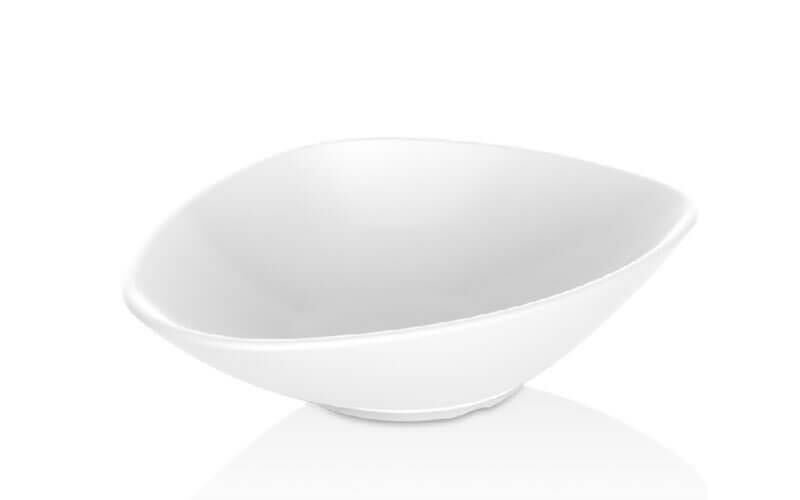 115KUL6323PW.jpeg Külsan Thermoset Bermuda Üçgen Kase, 23x18 cm, 990 ml - Görsel 1