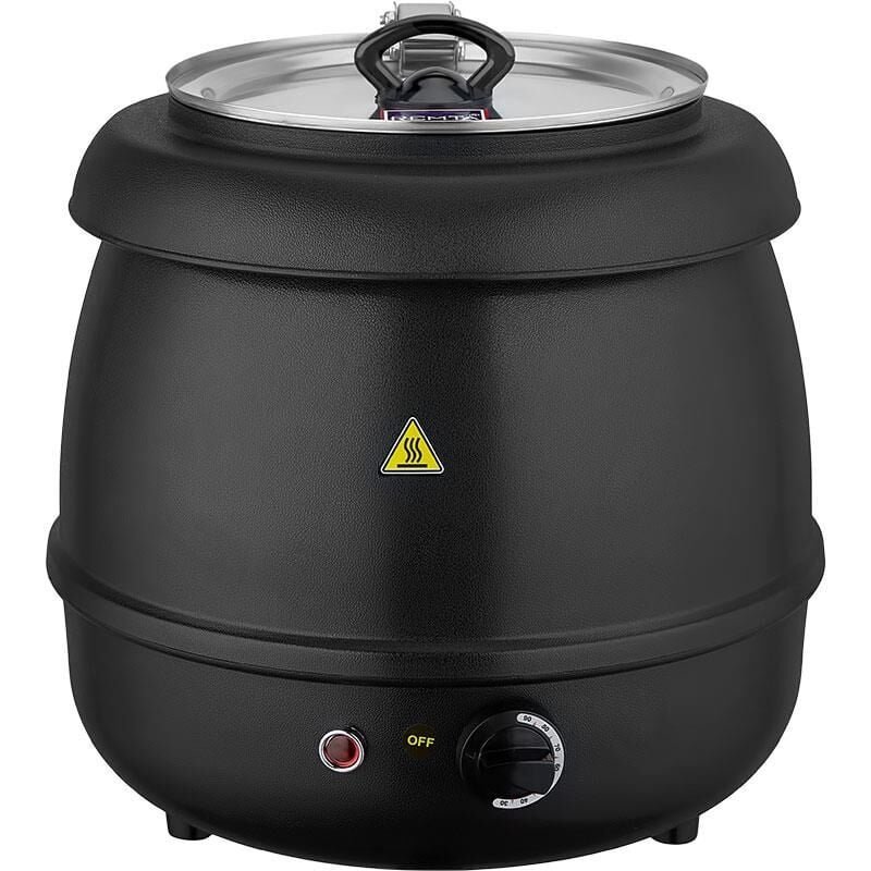 117REMCB10.jpeg Remta CB10 Çorba Kazanı, Çorba Isıtıcı 9 Litre, Siyah - Görsel 1