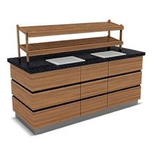 119KPDESU08.jpg Empero Kapadokya Ekmek Servis Ünitesi, 240x90x90 cm - Görsel 1