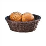 Zicco JQ-4003 Yuvarlak Ekmek Sepeti, Ekmeklik 23x8 cm, Koyu Renk