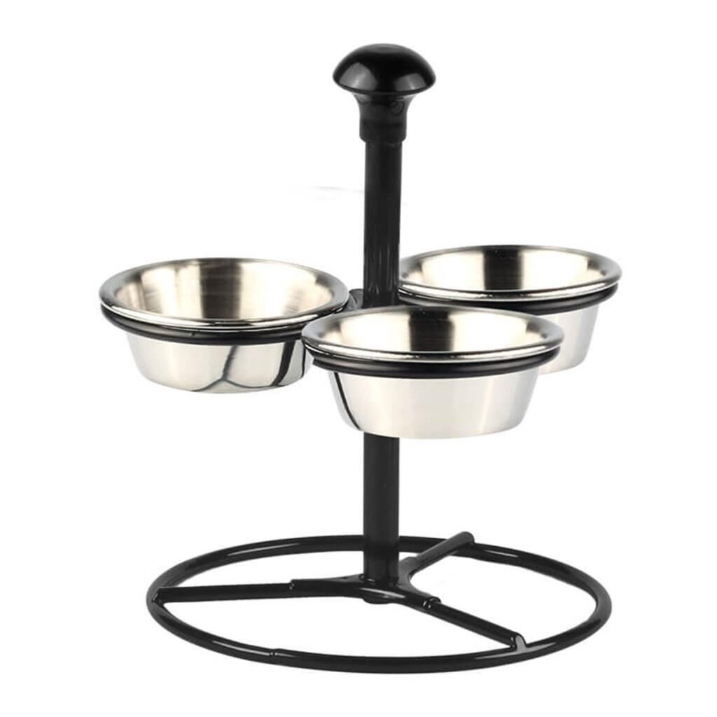 124ALTA01802.jpeg Altınbaşak Sosluk Standı 3'lü 15x18 cm (A 018 02) - Görsel 1