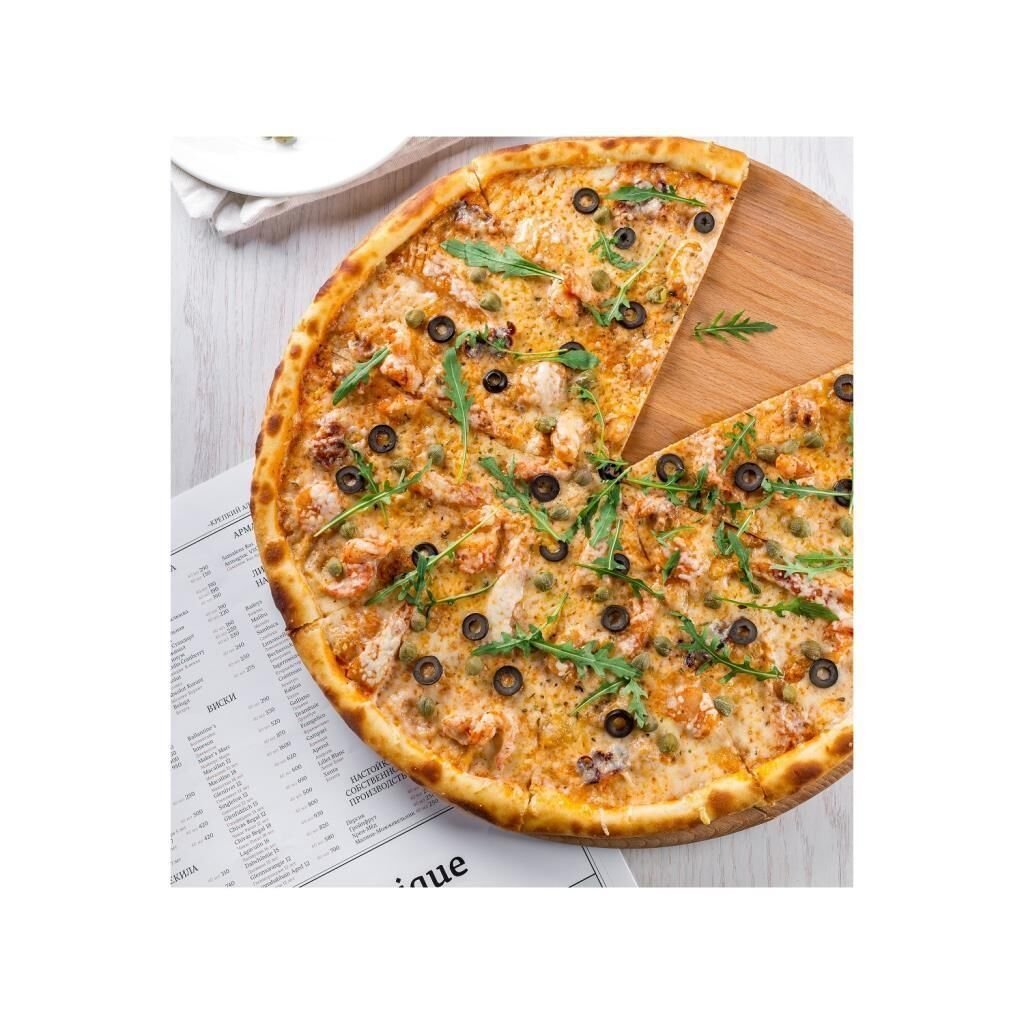 124ALTA10022.jpeg Altınbaşak Pizza Servis Tahtası 22 cm - Görsel 1