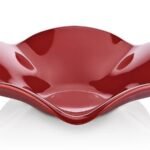 Atlasform Açıkbüfe Melamin Sunum Kase Kırmızı - 38.5x38.5 cm