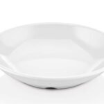 Atlasform Melamin Yuvarlak Çukur Tabak 20 cm, Beyaz