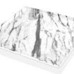 Atlasform Melamin Mermer Desen Sunum Teşhir Tabağı - 35x18 cm