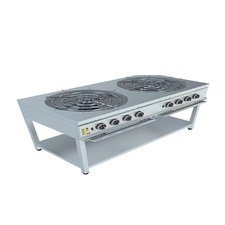 136KRCSTRKBOL1470.jpg Karacasan 900 Seri Taban Raflı Künefe ve Börek Ocağı, 140x70x85 cm, LPG'li - Görsel 1