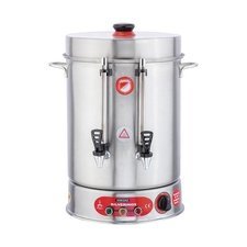 1512032.jpg SilverInox 2032 İkazlı Çay Makinesi, Metal Musluklu, 80 Bardak Kapasiteli, 9 L - Görsel 1