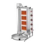 SilverInox 2166-U4 Üstten Motorlu Döner Ocağı, 4 Radyanlı, Doğalgazlı