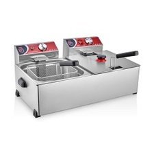 1512701.jpg SilverInox 2701 Fritöz, 8+8 L, Elektrikli - Görsel 1