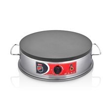 151CRP03.jpg SilverInox CRP-03 Krep Makinesi, 40 cm, Elektrikli, Gri - Görsel 1