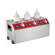 151SS03.jpg SilverInox SS-03 Sosluk, 3'lü Elektrikli - Görsel 1