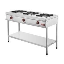 151TB3D.jpg SilverInox TB-3D Taban Raflı 3 Gözlü Midi Ocak, 130x65x85 cm, Doğalgazlı - Görsel 1