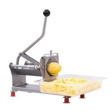 19413212.jpg Cancan 1321-2 Manuel Parmak Patates Dilimleme Makinesi, 10x10 mm Disk - Görsel 1