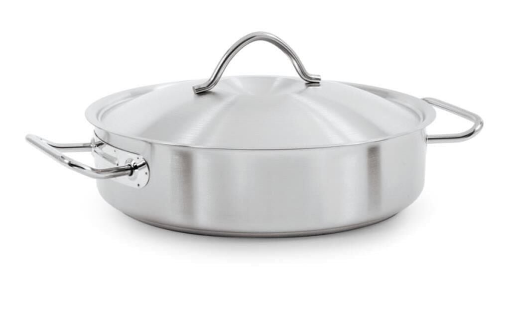 202KAP30143275.jpeg Kapp Çelik Tencere Sığ - Silindirik 32x7,5 cm - 6 Lt - Görsel 1