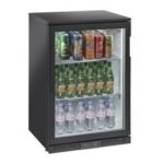 Ndustrio GDC-150-PT Bar Arkası Şişe Soğutucu Dolap, Tek Kapılı, Siyah