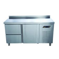 204TNP822D.jpg Ndustrio TNP-82-2D Tezgah Tip Pastane Derin Dondurucu 2 Çekmeceli, 1 Kapılı - Görsel 1