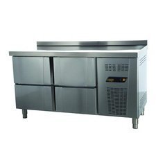 204TPS624D.jpg Ndustrio TPS-62-4D Tezgah Tip Snack Buzdolabı, 4 Çekmeceli, 2 Kapılı - Görsel 1