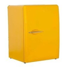 231BBC250S.jpg Senox Retro Minibar Buzdolabı, 38 L, Sarı - Görsel 1