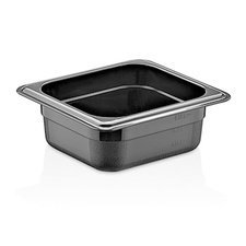 23401GNP1665B.jpg GastroPlast GN 1/6-65 mm Polikarbon Gastronorm Küvet, Siyah - Görsel 1