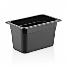 23401GNP19100B-1.jpg GastroPlast GN1/9-100 mm Polikarbon Gastronorm Küvet, Siyah - Görsel 1