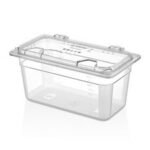 GastroPlast GN 1/3 Polikarbon Kapalı Köşeli Menteşeli Gastronorm Küvet Kapak