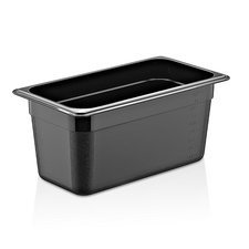 23401GNPP13150B.jpg GastroPlast GN1/3-150 mm Polipropilen Gastronorm Küvet, Siyah - Görsel 1