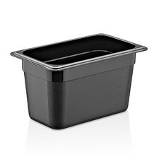23401GNPP14150B.jpg GastroPlast GN1/4-150 mm Polipropilen Gastronorm Küvet, Siyah - Görsel 1
