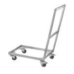 GastroPlast GPHTR-02 Açık Taban Pizza Hamur Teknesi Taşıma Arabası, 600x400 mm