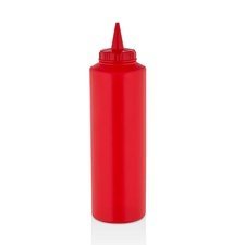 23401GPS750RED.jpg GastroPlast GPS-750 Fişek Sosluk, 750 ml, Kırmızı - Görsel 1