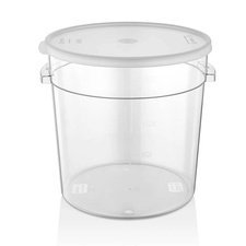 23401GRP12.jpg GastroPlast GRP-12 Polikarbon Yuvarlak Saklama Kabı, 12 L - Görsel 1