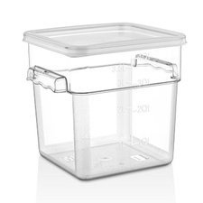 23401GSP4.jpg GastroPlast GSP-4 Polikarbon Kare Saklama Kabı, 3.8 L - Görsel 1