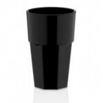 GastroCups GC-21 Polikarbonat Casablanca Bardak, 300 ml, Siyah