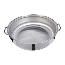 238102034-20251117-211120.jpg Dizdar Çift Saplı Çelik Tava, 60x14 cm, 34 L - Görsel 1