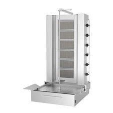 249KLG253.jpg Kalitegaz KLG253 Chef Döner Geniş Kesim 6 Radyanlı Döner Makinesi, Gazlı - Görsel 1