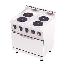 250COF8070E.jpg Rinnova 700 Seri Fanlı 4 Ocaklı Kuzine, 80x70x90 cm, Elektrikli - Görsel 1