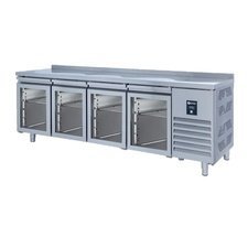 257CTS650UG.jpg Iceinox CTS.650.UG Tezgah Tip Snack Buzdolabı, 4 Cam Kapılı - Görsel 1