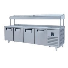 257PTSH560CR.jpg Iceinox PTS.H.560.CR Make Up Yüksek Buzdolabı, 4 Kapılı - Görsel 1