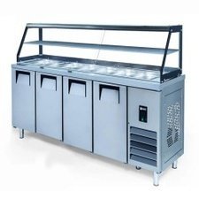 257STSG650.jpg Iceinox STS.G.650 Camlı Servis Buzdolabı, 4 Kapılı - Görsel 1