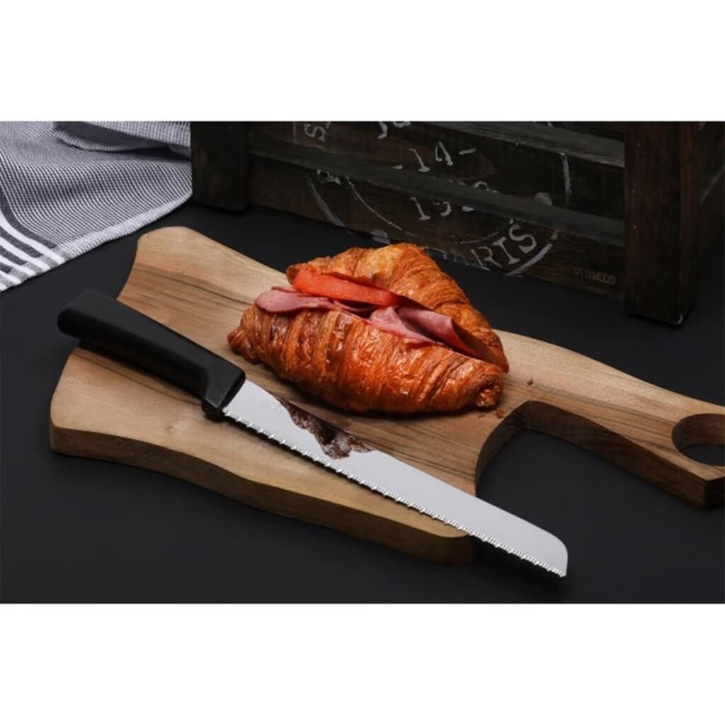 275CAN2083.jpeg Glanz Tırtıklı Kruvasan ve Ekmek Bıçağı, 23 cm - Görsel 1