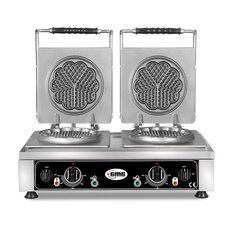 290KGW21S.jpg GMG KGW 21 S Yonca Model Waffle Makinesi, Sabit Plakalı - Görsel 1