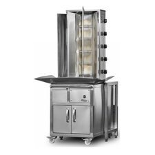 301D02M077X55.jpg Pimak Arabalı Döner Makinesi, 5+5 Radyanlı, Doğalgazlı - Görsel 1