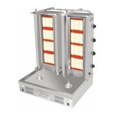 301D02M7755.jpg Pimak Alttan Motorlu Çift Dönerli Döner Makinesi, 5+5 Radyanlı, Doğalgazlı - Görsel 1