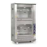 Pimak Tamburlu Çift Katlı Piliç Çevirme Makinesi, 50 Piliç Kapasiteli, Elektrikli