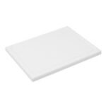 Yelkar YP 1401-3 Oluklu Yuvarlak Köşe ve Kenarlı Polietilen Kesme Levhası, 30x40x1.5 cm, Beyaz