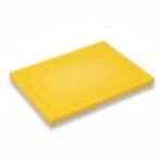 Yelkar YP 1401-3 Oluklu Yuvarlak Köşe ve Kenarlı Polietilen Kesme Levhası, 30x40x1.5 cm, Sarı