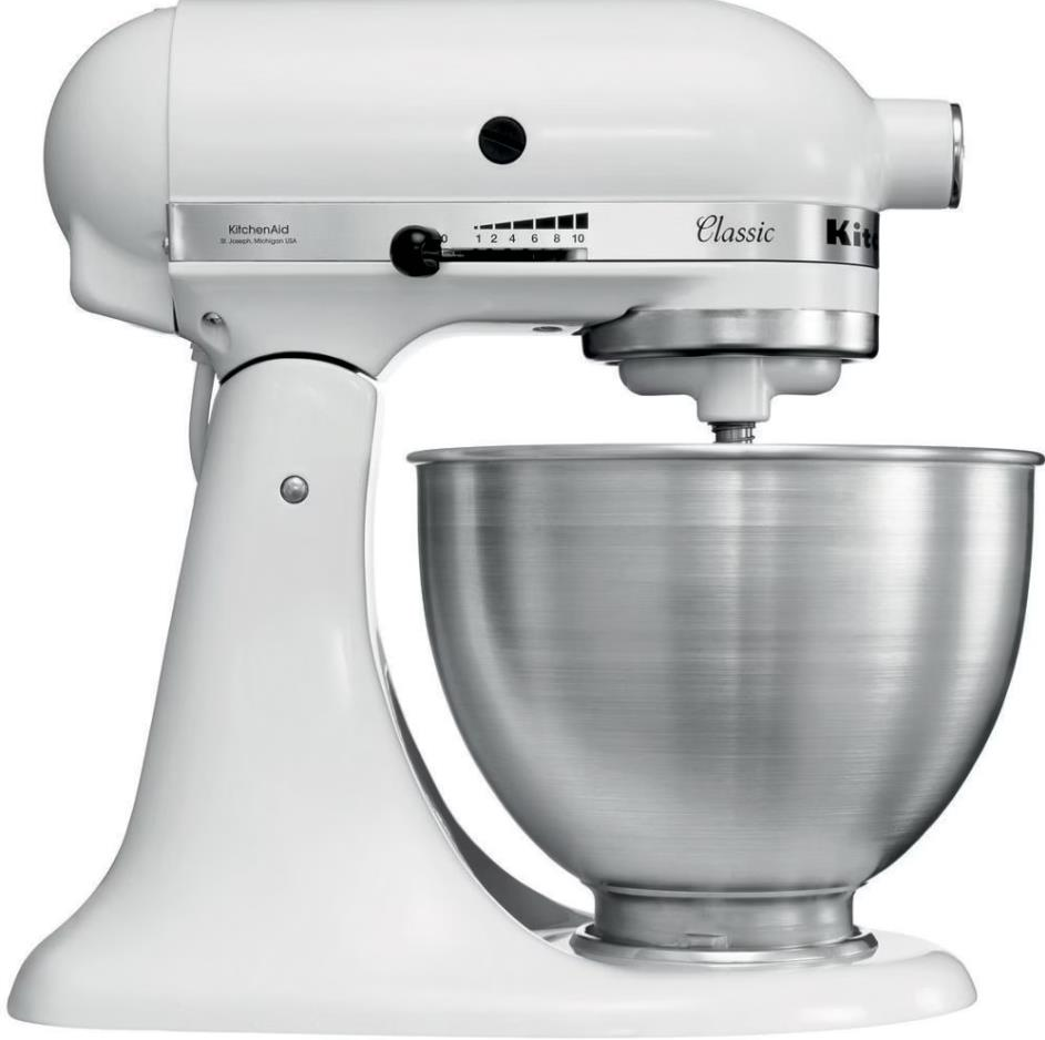 335GAST5K45SSEWH.png KitchenAid 5K45SS Classic Stand Mikser – 4,3 Litre - Görsel 1