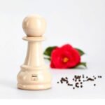 Bisetti Satranç Serisi Piyon 33710 Karabiber Değirmeni Beyaz 17 Cm