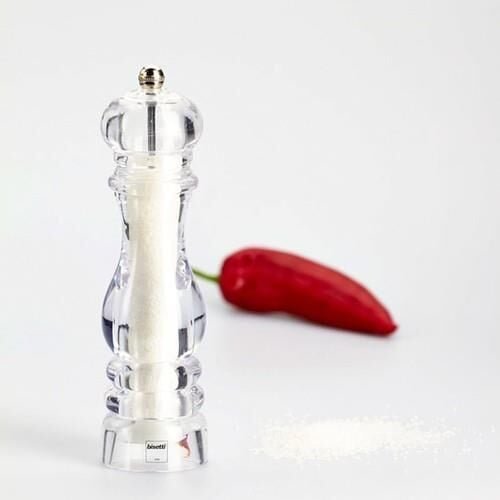 357BST8430S.jpeg Bisetti Milano Akrilik Tuz Değirmeni Şeffaf 22 cm - Görsel 1