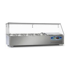 40222SBS0512.jpg Dampak Set Üstü Soğutmalı Salad Bar, 5 Küvet, 29 L, 120x35x40 cm - Görsel 1
